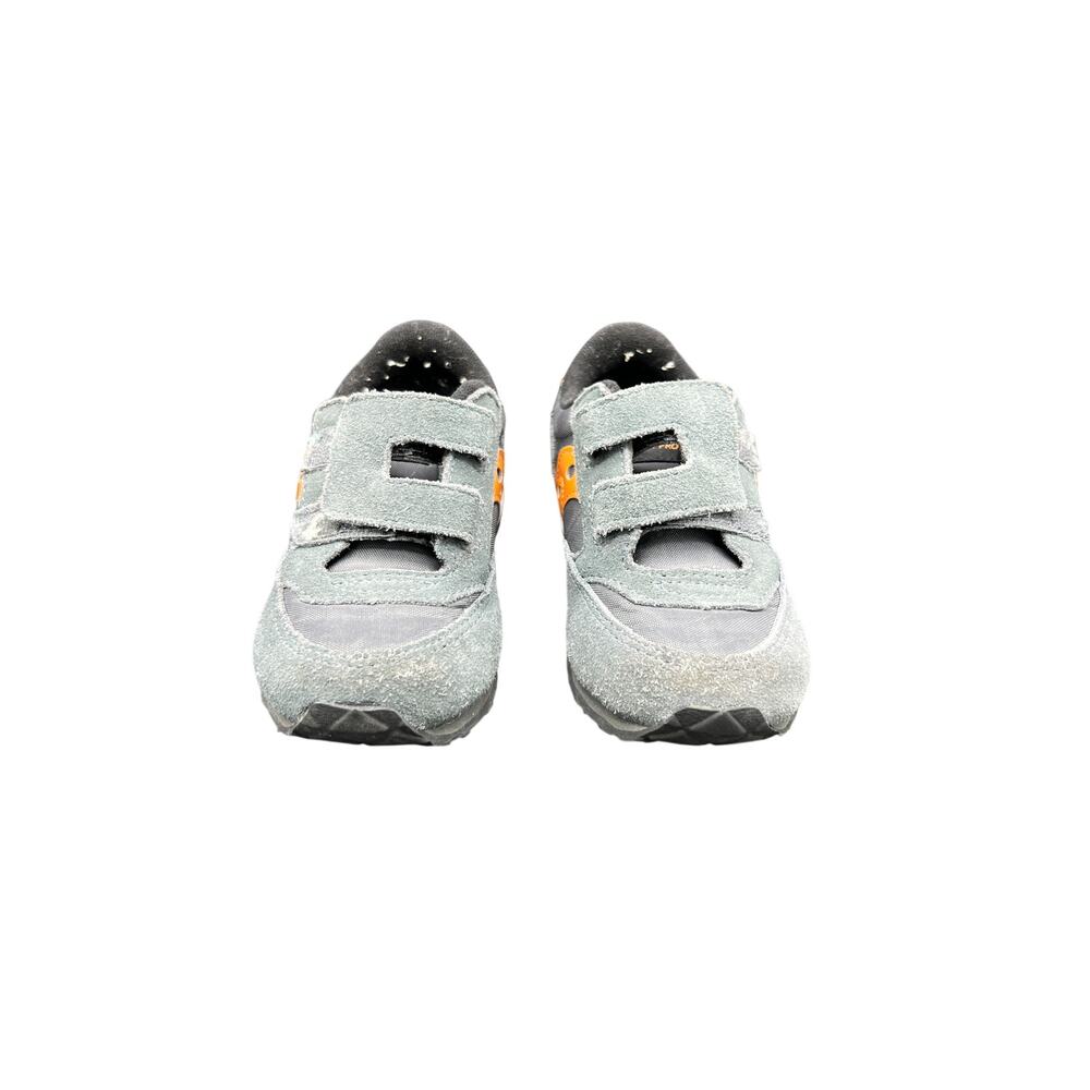 🧒Saucony Kids 9M Gray/Orange Sneakers Retro Runner Y2K Sportcore Comfort - Picture 2 of 8